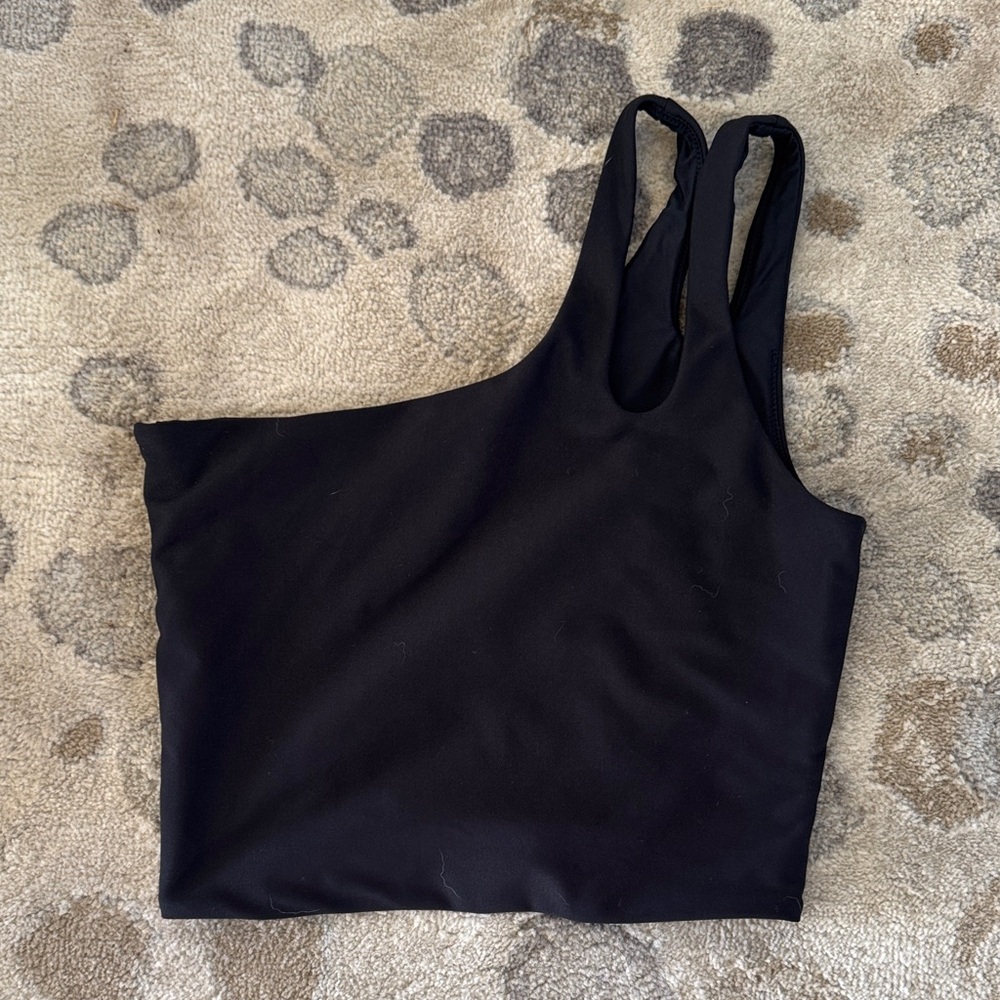 Abercrombie & Fitch Black Asymmetrical Tank Top